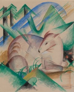 Cerf rouge - Franz Marc