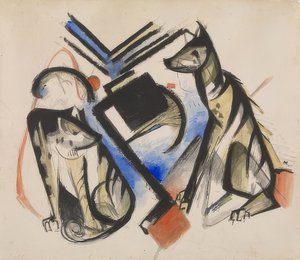Deux loups. 1913 - Franz Marc