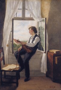 Le Violoniste à la fenêtre - Franz Otto Scholderer