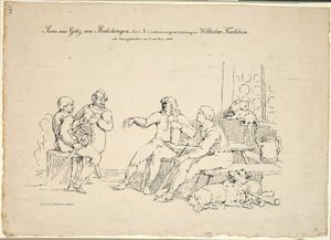 Acte 1, Scène 1 de Götz von Berlichingen - Franz Pforr