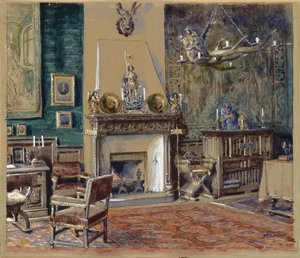 Salon avec cheminée