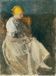 Jeune fille assise