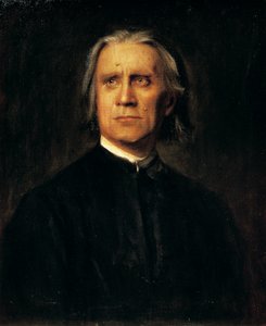 Portrait du compositeur et pianiste hongrois Franz Liszt - Franz Seraph von Lenbach