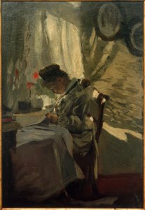 Couturière à la fenêtre - Franz Skarbina