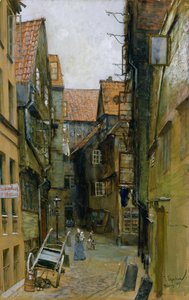 La Matthiasstrasse à Hambourg, 1891 - Franz Skarbina