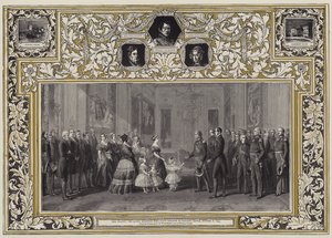 Sa Majesté la Reine recevant le roi Louis-Philippe au château de Windsor, 8 octobre 1844 - Franz Xaver Winterhalter