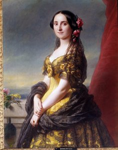 Portrait de Madame Manuel, comtesse de Gramedo. Peinture de Franz Xaver Winterhalter (1806-1873) - Franz Xaver Winterhalter