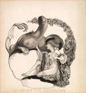 Illustration érotique, vers 1912