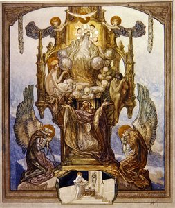 Illustration de la Divine Comédie de Dante, Paradis, Chant VIII - Franz von Bayros