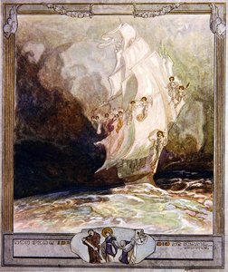 Illustration de la Divine Comédie de Dante, Paradis, Chant XXVII - Franz von Bayros