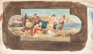La danse des Italiens - Esquisse d
