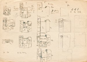 Esquisses de conception pour la villa atelier de Matsch - Plans - Franz von Matsch