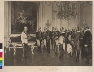 Visite du prince allemand des fédérations le 8 mai 1908 au château de Schönbrunn