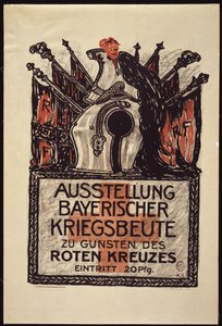 Exposition des dépouilles de guerre bavaroises au profit de la Croix-Rouge, 1915