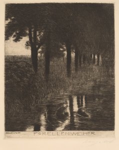 Étang à truites - Franz von Stuck