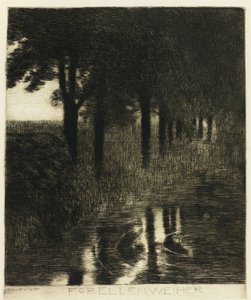 Le bassin à truites - Franz von Stuck