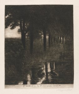 Étang à truites - Franz von Stuck