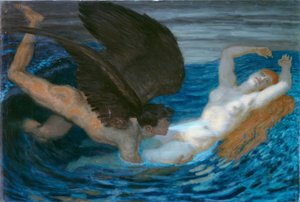 Vent et vague - Franz von Stuck