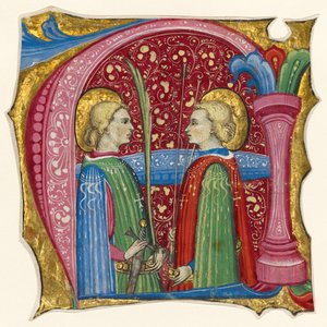Initiale A : Saints Maurice et Théophile