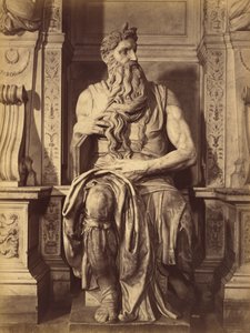 [Moise de Michel-Ange, sculpture centrale du tombeau de Jules II]. - Fratelli Alinari