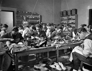 Artisans au travail dans l
