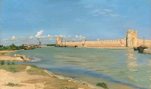 Les remparts occidentaux à Aigues-Mortes