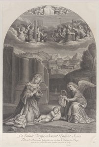 La Vierge Marie adorant l