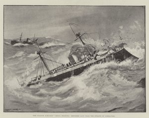 Le navire de guerre espagnol, Reina Regente, signalé perdu près du détroit de Gibraltar - Fred T. Jane