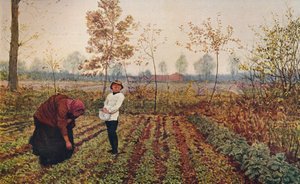 Le champ de violettes, 1867, vers 1915