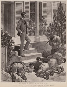 Notre service consulaire au siège de la guerre (litho)