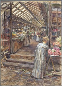 Le Marché des Enfants-Rouges, rue de Bretagne - Frederic Anatole Houbron