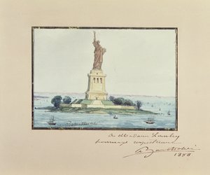 Statue de la Liberté, île de Beldoe, New York, 1888 - Frederic Auguste Bartholdi