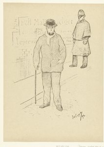 Portrait du poète Paul Verlaine à Londres (L