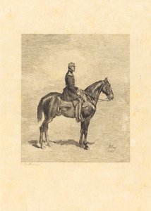 Cavalier - Frederic Auguste La Guillermie after Jean Louis Ernest Meissonier