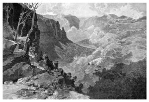 Govetts Leap, Montagnes Bleues, Nouvelle-Galles du Sud, Australie, 1886 - Frederic B. Schell