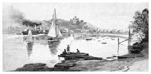 Plage de Manly, Sydney, Nouvelle-Galles du Sud, Australie, 1886 - Frederic B. Schell