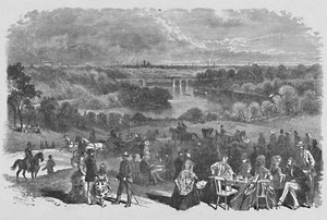 Vue depuis le manoir de Belmont, Fairmount Park - Frederic B. Schell