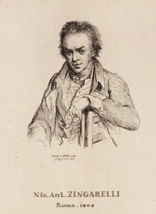 Portrait du compositeur Nicola Antonio Zingarelli 1752-1837 - Frederic Desire Hillemacher