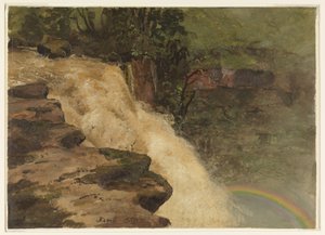 Une cascade en Colombie - Frederic Edwin Church