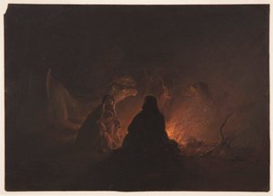 Bédouins en camp la nuit - Frederic Edwin Church