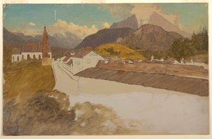Berchtesgaden, Bavière, vue générale - Frederic Edwin Church