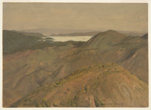 Vue lointaine sur les sommets des collines, Jamaïque, Antilles - Frederic Edwin Church
