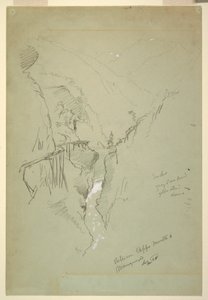 Dessin, Une gorge entre Ceppo Morelli amp ; Macugnaga, 11-12 septembre 1868