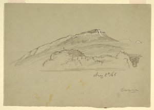 Dessin, un arbre, Bavière, 8 août 1868 - Frederic Edwin Church