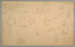 Dessin, études anatomiques, 1865-70 - Frederic Edwin Church
