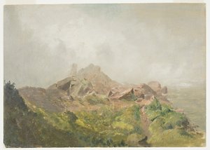Dessin, base de la chute américaine, Niagara, 1856-58 - Frederic Edwin Church