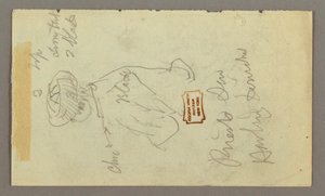 Dessin, garçon avec turban, peut-être 1868 - Frederic Edwin Church