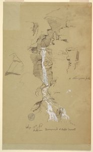 Dessin, Cascade entre Ceppo Morelli et Macugnaga