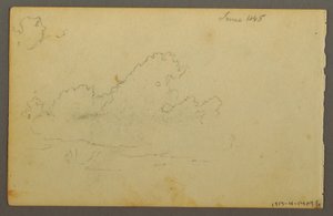 Dessin, maison de la montagne de Catskill, 1844 - Frederic Edwin Church