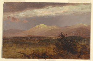 Dessin, Catskills au coucher du soleil, 1882 - Frederic Edwin Church